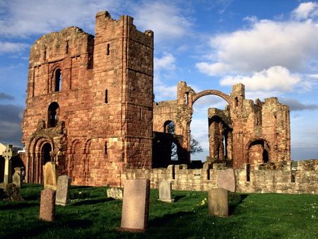 Lindisfarne Priory Northumberland England - priory northumberland, england, lindisfarne, northumberland, lindisfarne priory