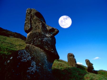 Untitled Wallpaper - rano raraku, moai statues, chile, easter island, moa