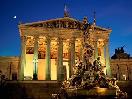 Untitled Wallpaper - austria, vienna, pallas athene fountain, parliament building