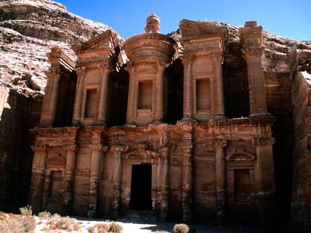 Untitled Wallpaper - petra gorge monastery, jordan