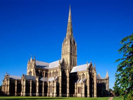 Salisbury Cathedral Wiltshire England - england, salisbury cathedral, wiltshire, church, religious