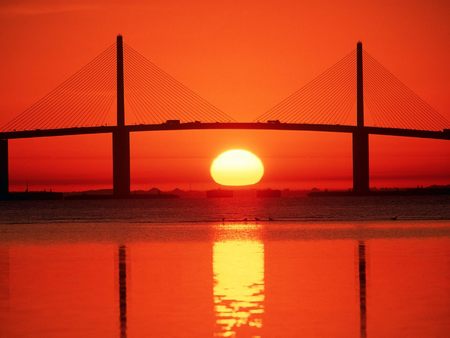 Untitled Wallpaper - tampa bay, charleston, florida, sunshine skyway bridge