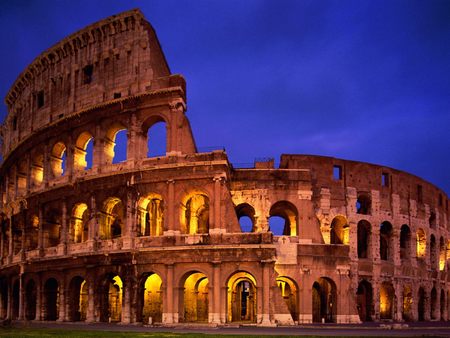 Coliseo de Roma(Roman Colosseum) - rome, italy, the colosseum