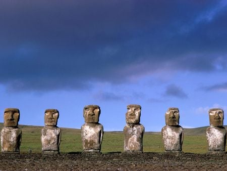 Untitled Wallpaper - moai statues, easter island, the statues of ahu akivi