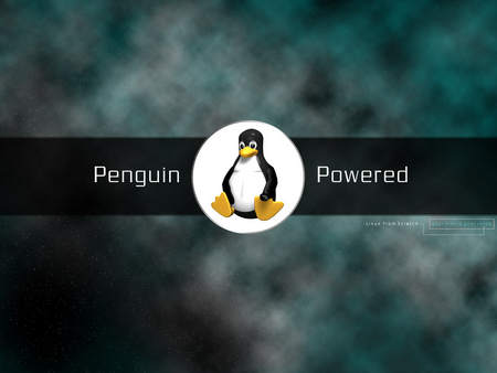 Penguin Powered - penguin powered, linux from scratch