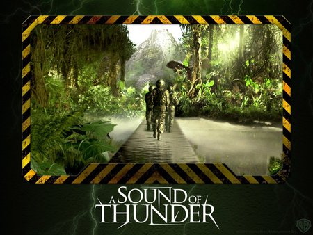 A Sound of Thunder - hunt, scifi, past, science fiction, dinosaurs, trip, change, future