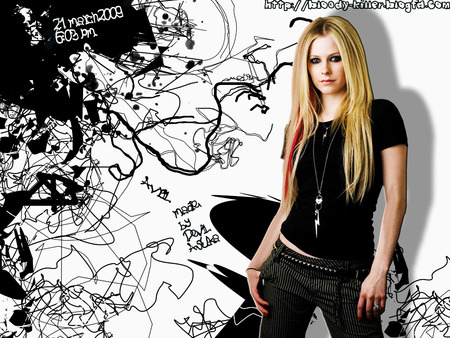 Avril - avril lavigne, avril, girl, cool, rock, singer, cute