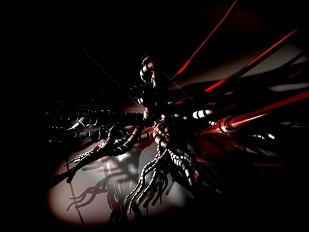 Crosswire - 3d, abstract, black