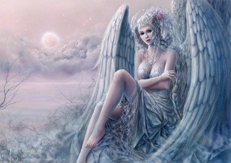 Angel - woman, girl, fantasy, angel