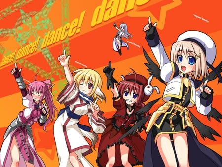 Galaxy angel dance yagami family - vita, nanoha, yagami, galaxy angel, signuem, hayate