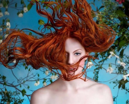 Red Head - cg, female, woman, manipulation, 3d, red head