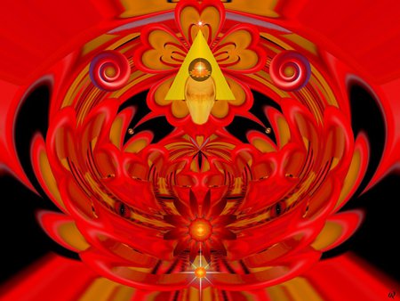 Yellow Wake Up - eye candy, collage, 3d, fractal, abstract