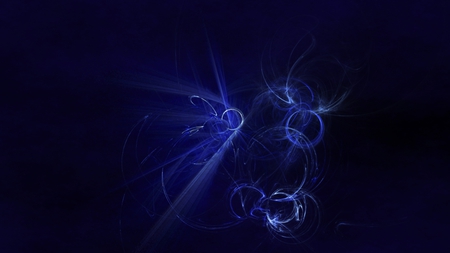 Abstract Blue - abstract, fantasy, black background, blue