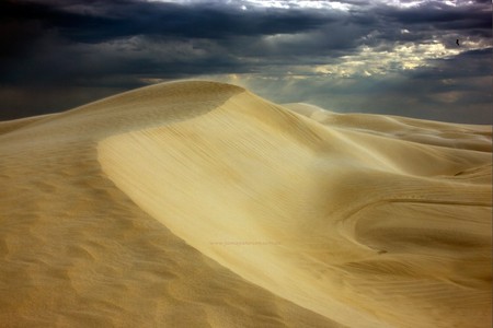 Sand Dunes - sand, sky, dunes, clouds