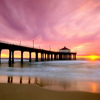 Pier With Purple