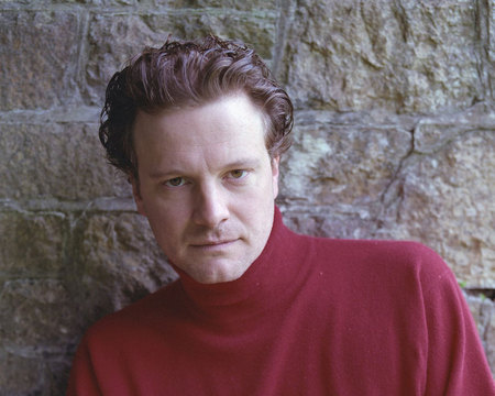 Colin Firth - male, young, sexy, handsom, actor, red sweters