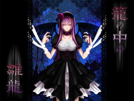 Devil Luka - virtual, vocaloids, song, megurine, singer, megurine luka, cool, pink, awesome, vocaloid, anime, blue, devil luka, black, cute, beautiful, black dress, girl, anime girl, wings, white, pink hair, luka, devil, program, aqua eyes, pretty, aqua, beauty, dress, diva, nice, idol, music