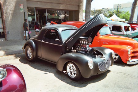 A CLEAN WILLYS - clean, hotrod, custom, outside, classic, hot, grey, willys