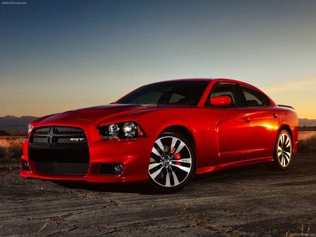 2012 dodge charger - clean, outside, hot, red, dodge, 2012, new, charger