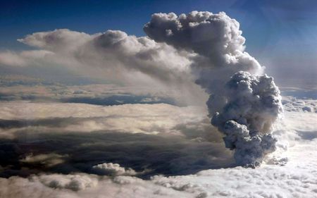 Ash Blast - clouds, ash, volcano, plume