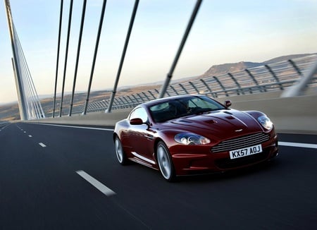 Fast - fast, aston martin, car, red, beautiful, sports car, driving, road