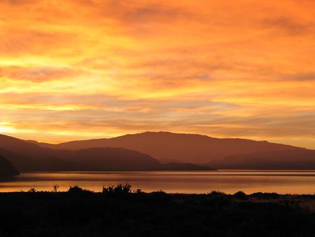 Sunset - sky, nature, sunset, mountain