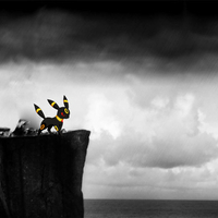 Umbreon on a Cliff