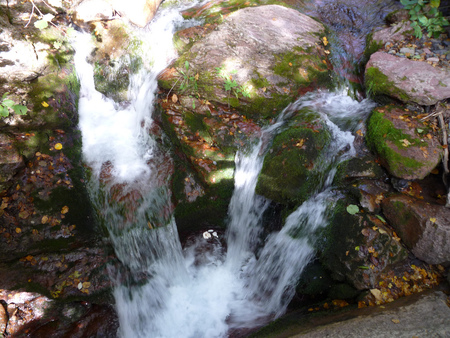 beautful little waterfal - autumn fall, nature, waterfal, beautiful, little, stones