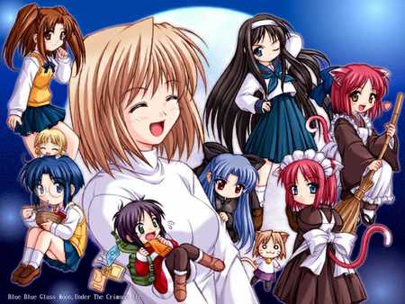 Tsukihime Arcueid - moon, anime girls, chibi, sweet, cute