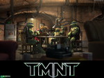 TMNT Sitting near a table