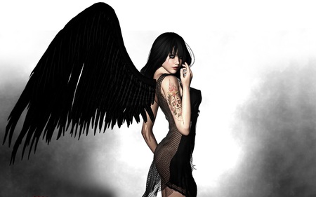 Wings Optional - abstract, sexy, female, wings, fantasy