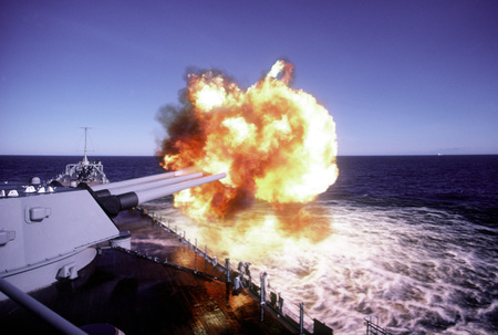 Big Guns - ship, navy, war ship, guns, military