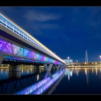 Purple Blue Light Reflection