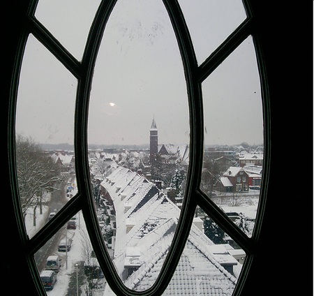 Snowy Enschede ( The Netherlands ) - holland, enschede, winter, snowy, snow, cool, church, nature, awesome, christmass, dutch, the netherlands, xmass