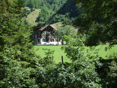 swiss chalet - switzerland, houses, nature, chalet