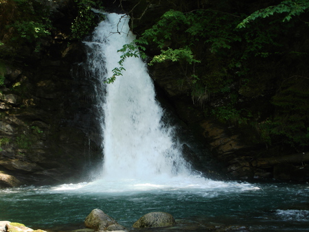 swiss waterfall - nature, water, waterfall, switzerland