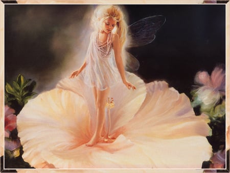 The Enchanted Flower - fairy, fantasy, flower, other