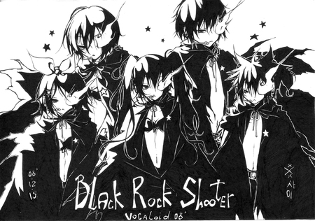 B.R.S crew - black, and, shooter, rock, freinds