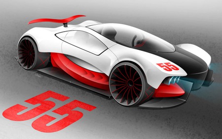 Hibrid Concept 3D - cars, 3d, concept, hibrid