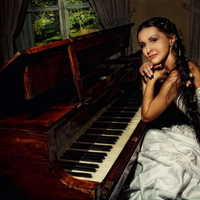 Piano and beautiful girl