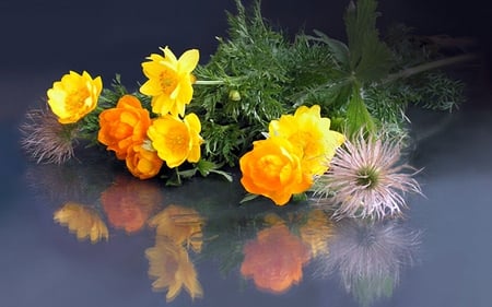 Yellow flowers - flowers, yellow, nature, bouquet