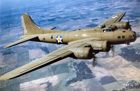 Boeing B17 Flying Fortress - b17m flying, boeing, fortress, war, ww2, bomber