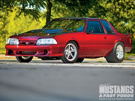 92 Ford - ford, mustang, 1992, red