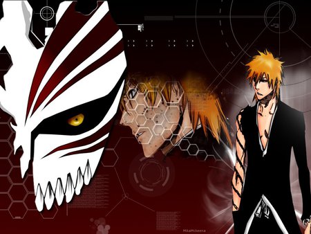 Ichigo - mask, cool, bleach, kurosaki, ichigo, hollow