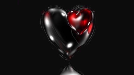 Sweet Heart - love, hearts, red, heart, romance, black