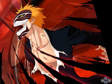 Bleach - kurosaki, mask, bleach, ichigo, hollow