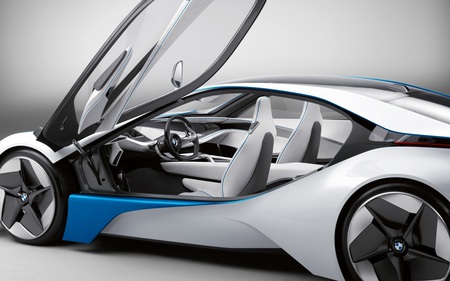 bmw vision - white, b m w, visoin, super