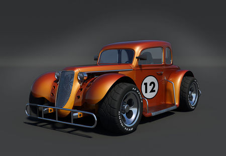 Hot Rod - fast, car, hot, bronze, rod