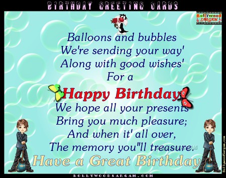 HAPPY BIRTHDAY - birthday, you, greetings, happy