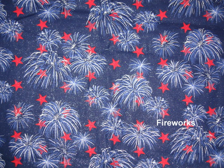 FOUTH OF JULY FABRIC - july, fabric, fourth, white, blue, red, color